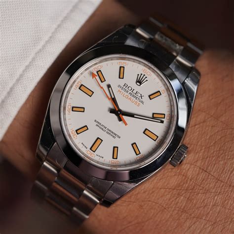 rolex milgauss vintage replica|rolex milgauss white face.